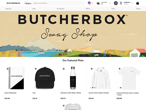ButcherBox Employee Swag Store